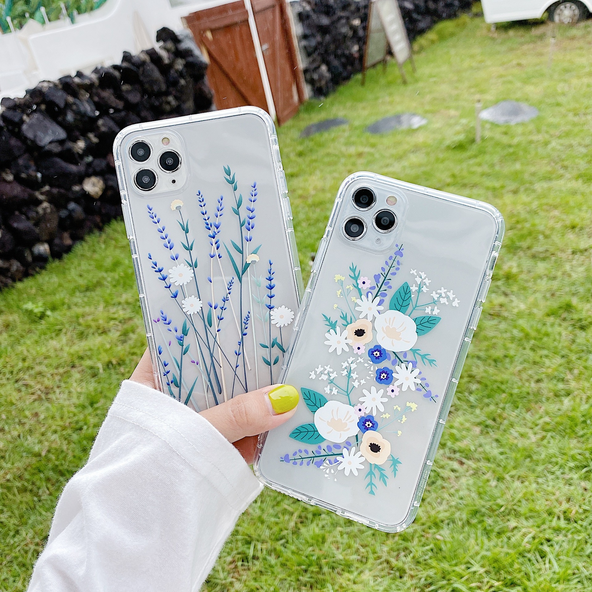 Flower Printed Mini Phone Case