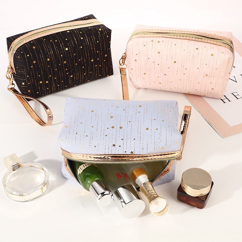 Rain Silk Bronzing Octagonal Zipper Bag