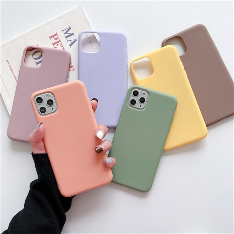 Frosted Simple One Color Phone Case