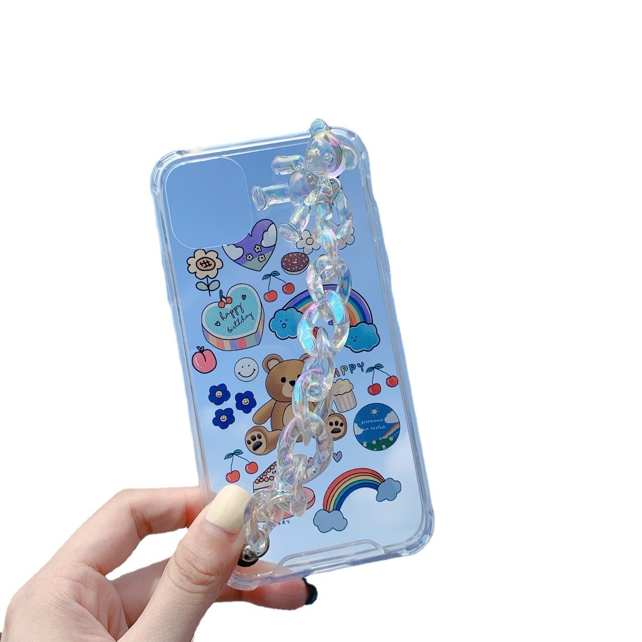 Bear Chain Protective Mobile Phone Cover - Image 4