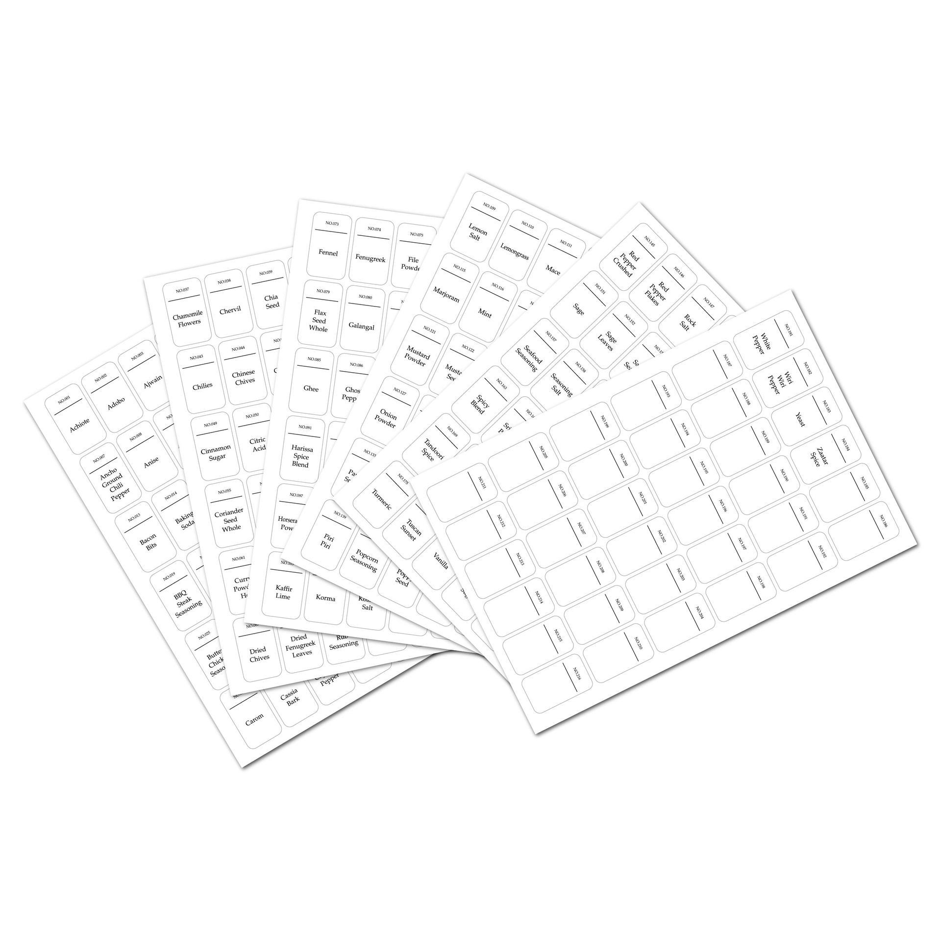 Waterproof And Oil-proof Kitchen Spice Jar Labels - Image 10