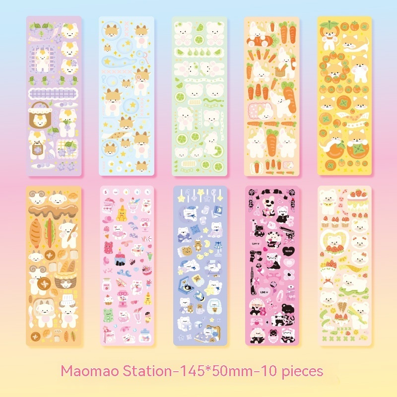Transparent Glitter Goo Card Clamp Journal Stickers - Image 7