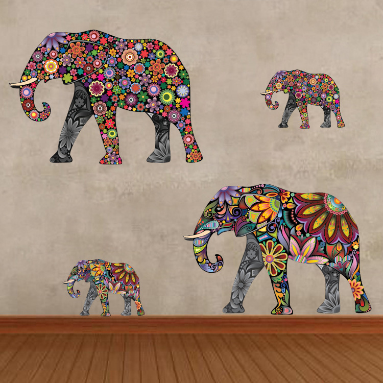 Elephant Living Room Decor Wall Sticker - Image 3