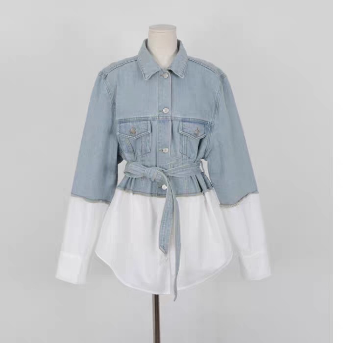 Casual Stitching Denim Jackets - Image 2