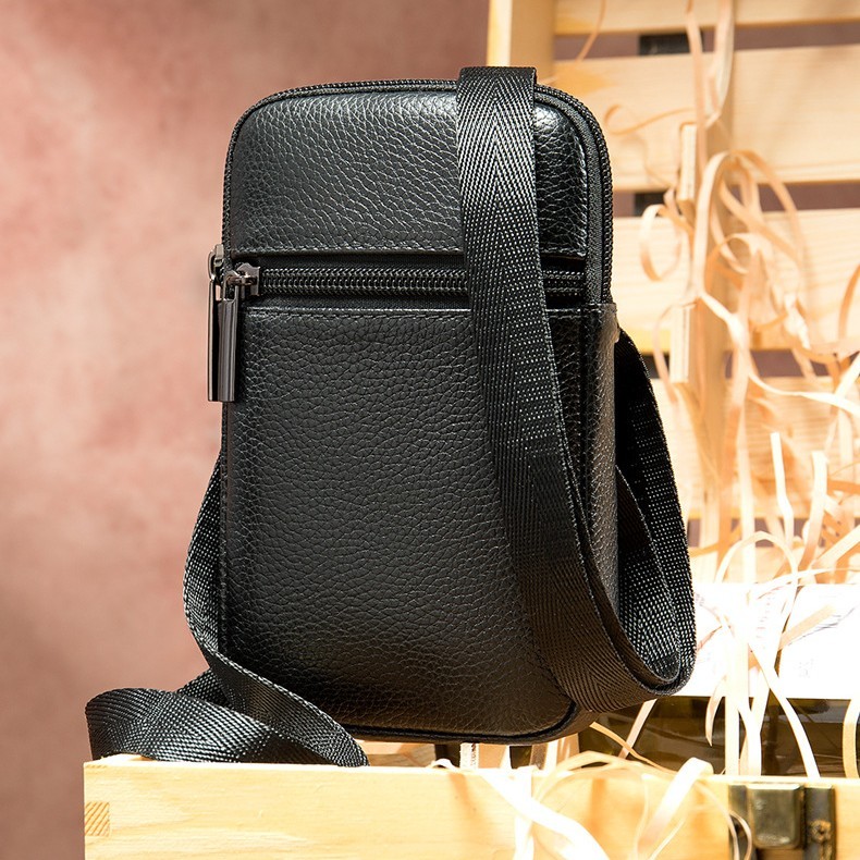 First Layer Cowhide Fanny Pack