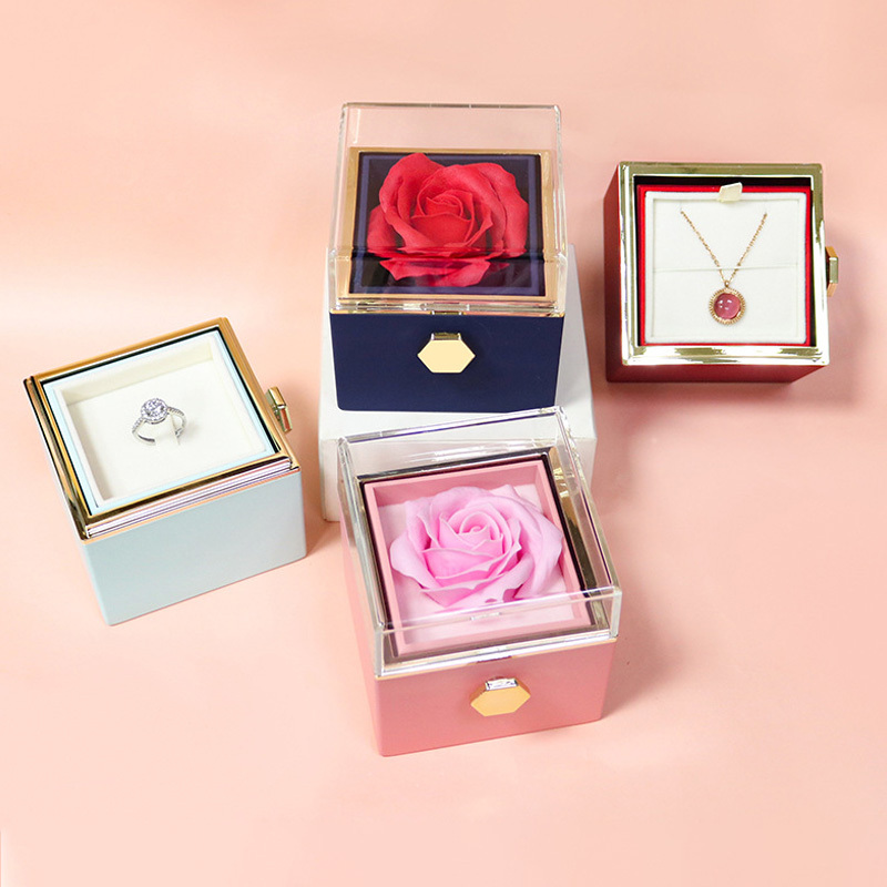Creative Rotating Soap Flower Rose Gift Box - Image 8