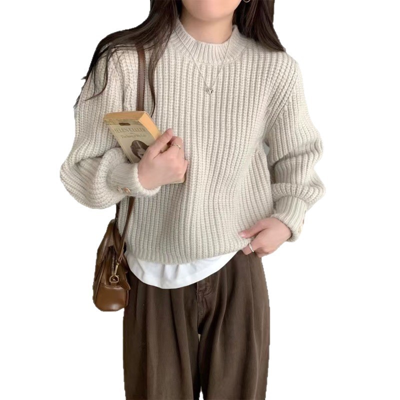 Retro Crew Neck Knitwear - Image 4