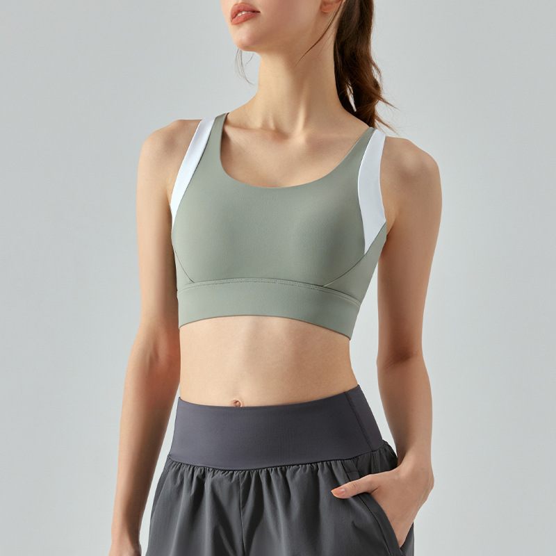 Women's Casual One Piece Padded Clashing Bras