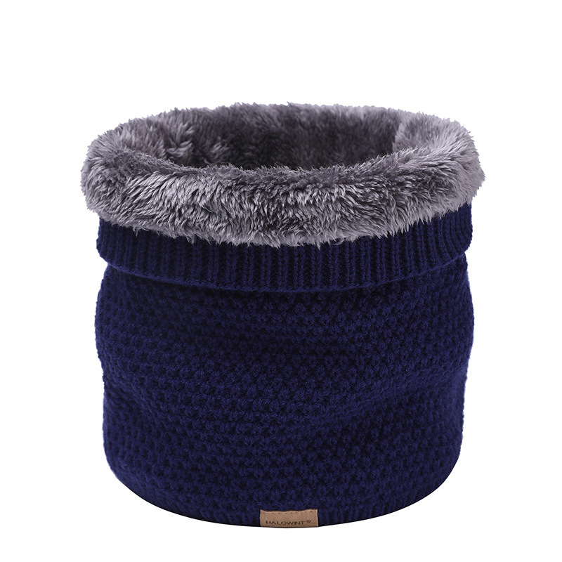 Velvet Padded Plain Knitted Scarf - Image 6