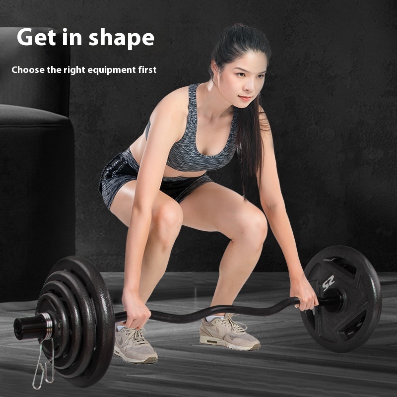 Three-Hole Cast Iron Barbell Weightlifting Dumbbell