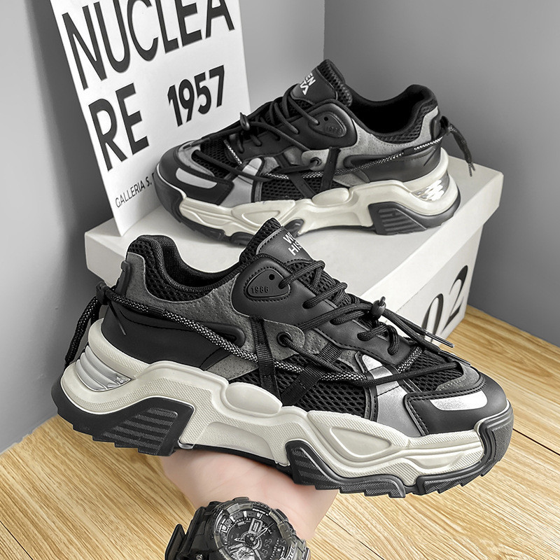 Mens Breathable Thick-soled Running Sneakers - Image 6