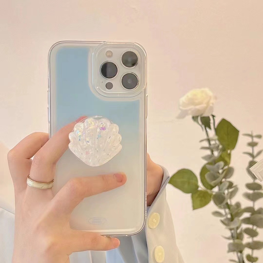 Gradient Blue Colorful Shell Bracket For Mobile Case