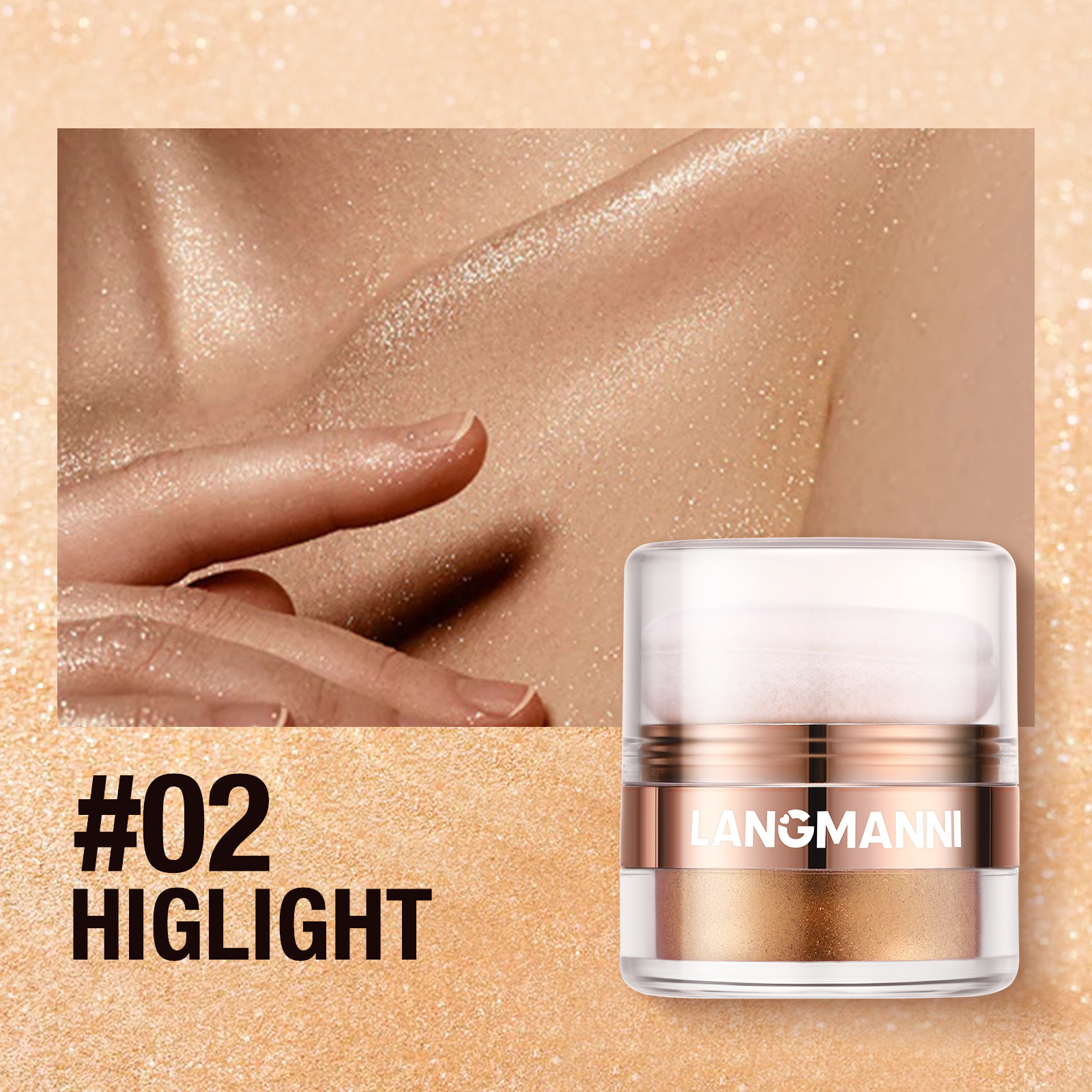 Highlight Face Body Blush Shading Powder - Image 7