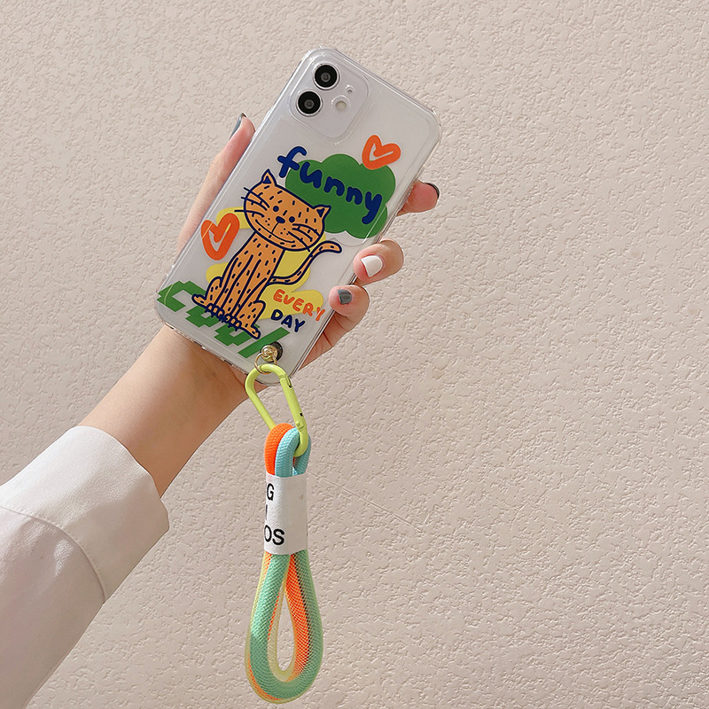 Fluorescent Lanyard Transparent Phone Case - Image 4