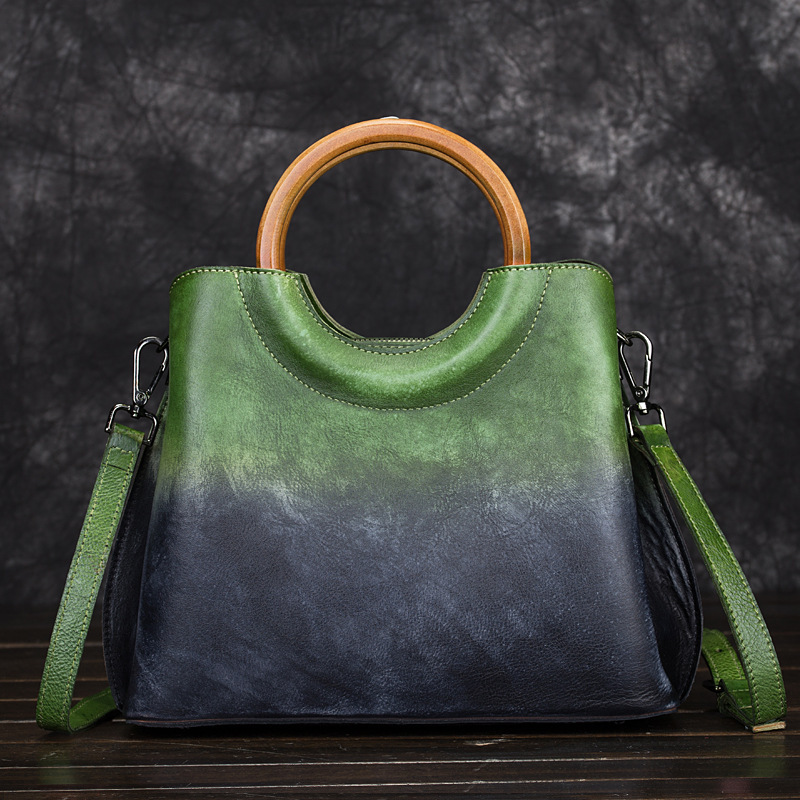 Leather Suede Handbags - Image 3