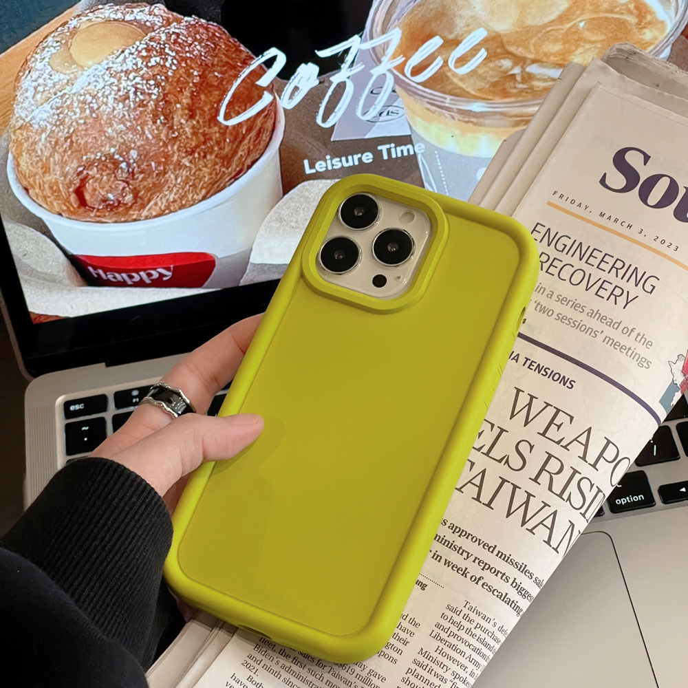 Silicone Frosted Solid Color Phone Case - Image 3