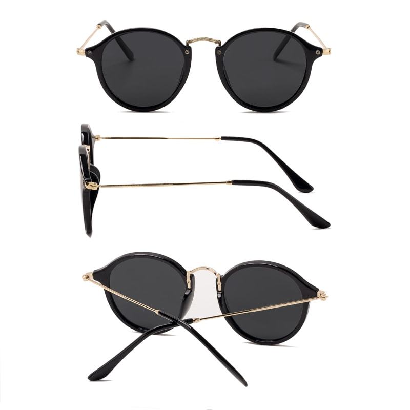 Round Metal Sunglasses - Image 4