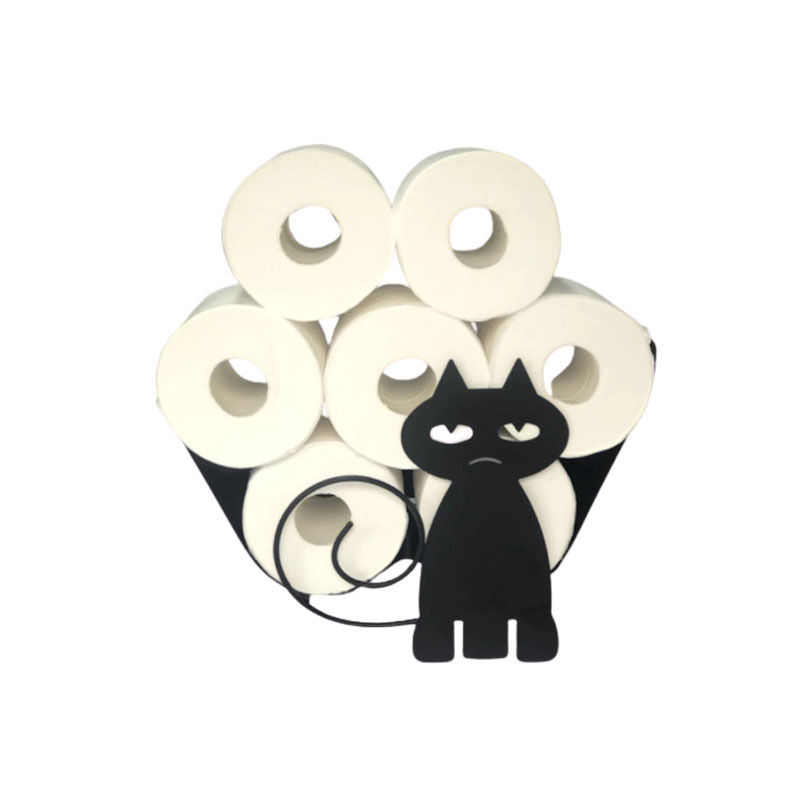 Cat Shape Bathroom Multi-Tissue Roll Storage Rack - Image 2