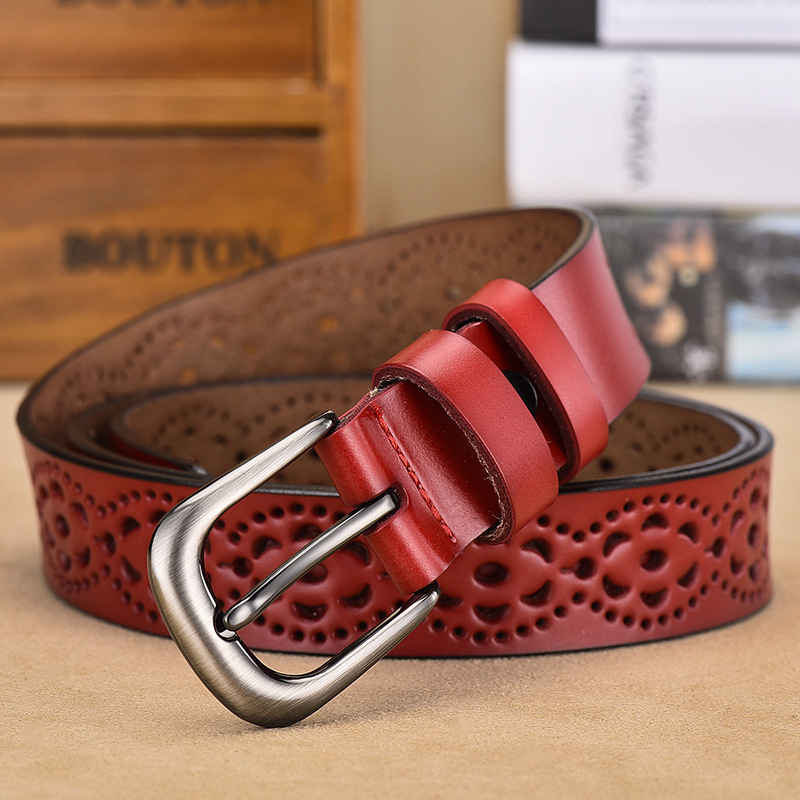 Hollow Pin Buckle Punch Free Belt - Image 3