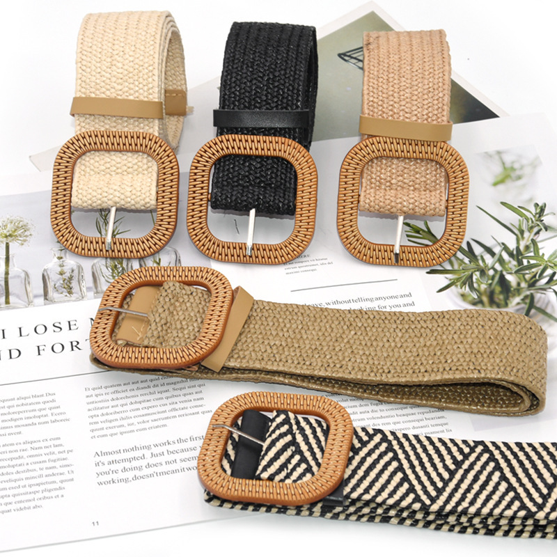 Elastic Embellished Shirt Waistband Belt