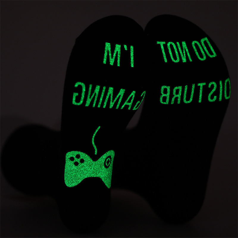 Letter Printing Pure Cotton Socks - Image 4