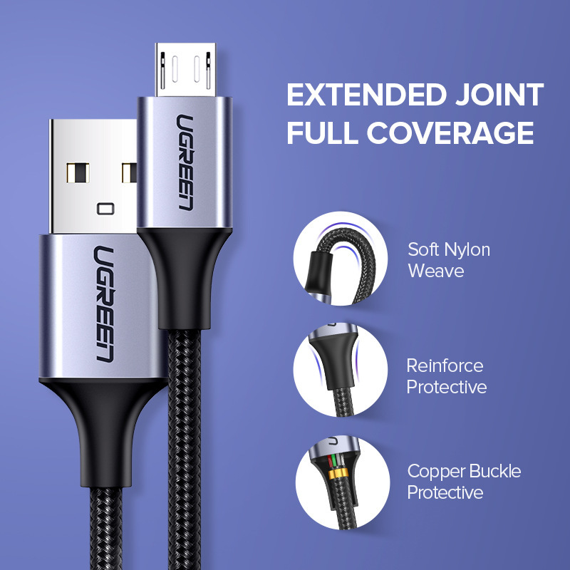 USB 2.4A Fast Charging Data Cable