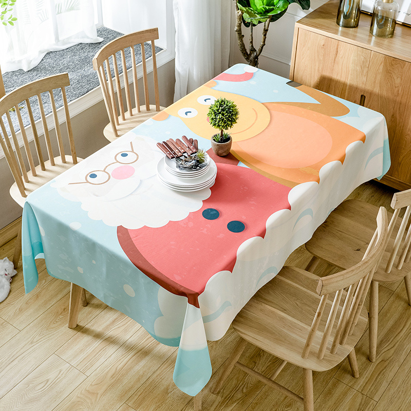 Special Santa Christmas Printed Tablecloth