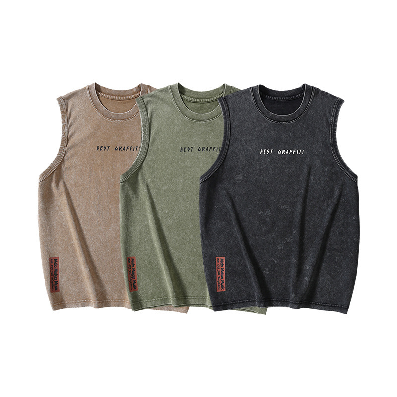 Cotton Tank Top Vest - Image 5