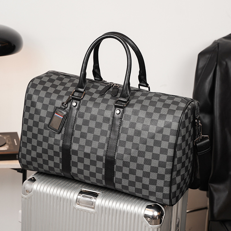 Short Distance Plaid Travel Handbag - Image 10