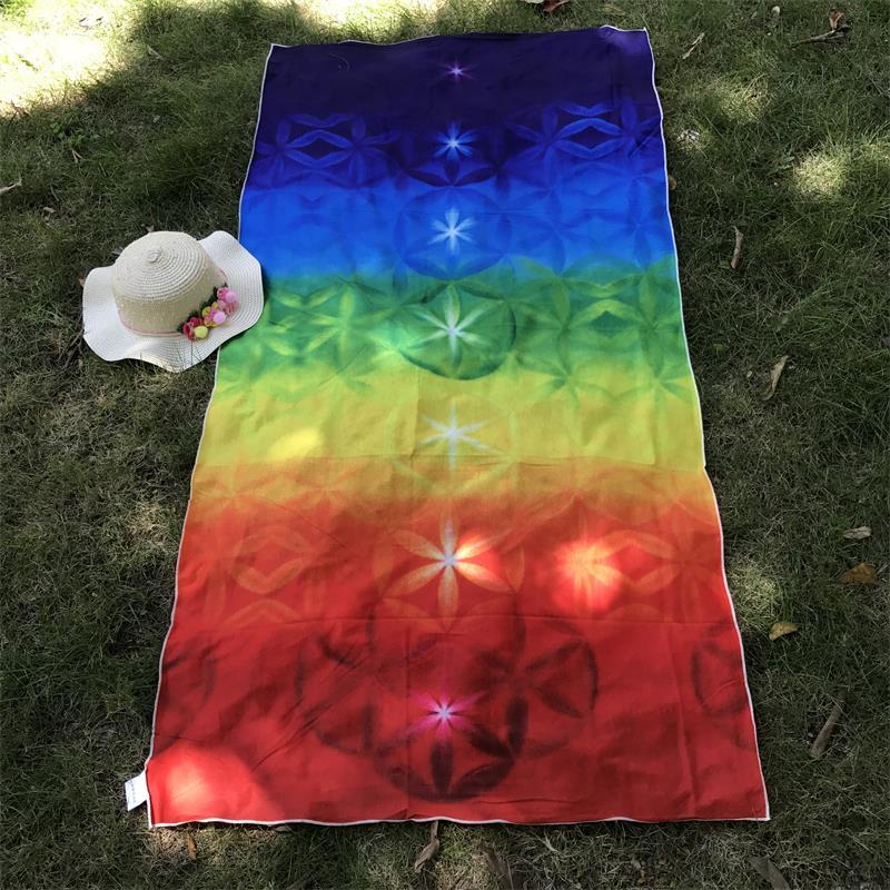 Rectangle Rainbow Beach Towel Colorful Series