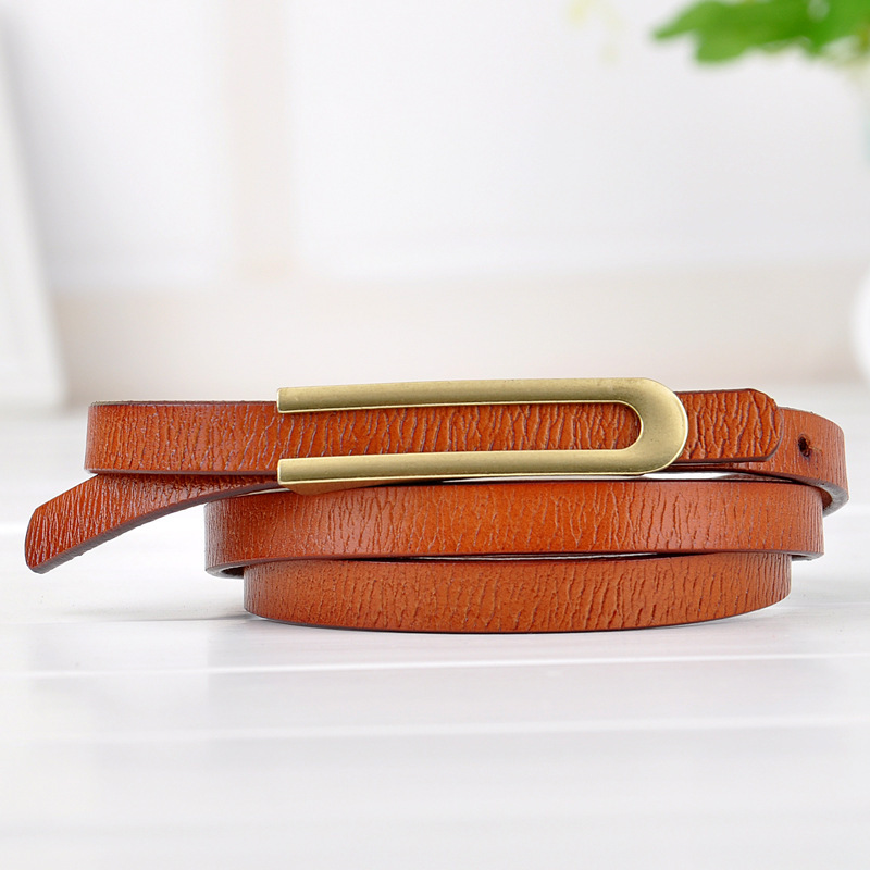 Fashionable Cowhide Belt - Image 2