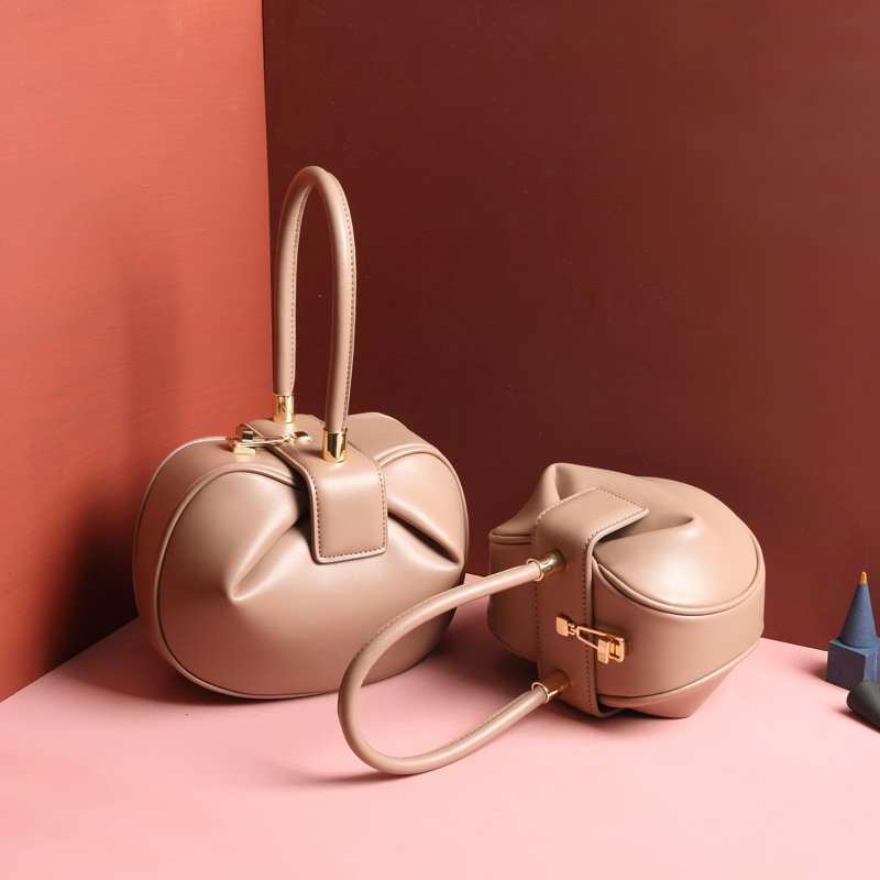Fashion Leather Dumplings Handbag - Image 4