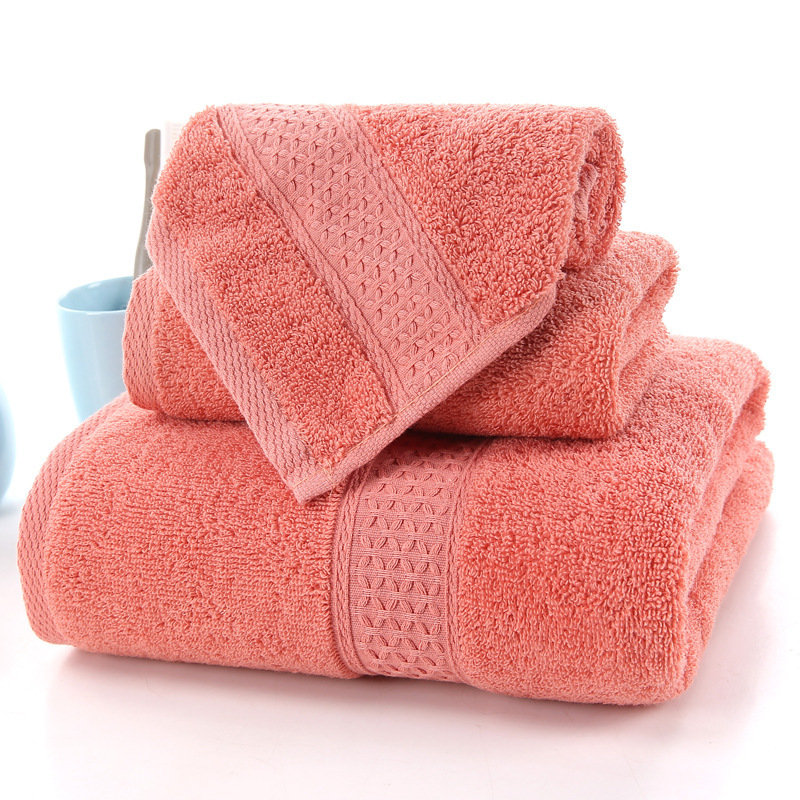 Long-staple Cotton 3-Pc Jacquard Absorbent Towel Set