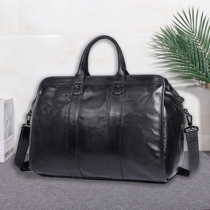 Genuine Leather Travel Luggage Bag