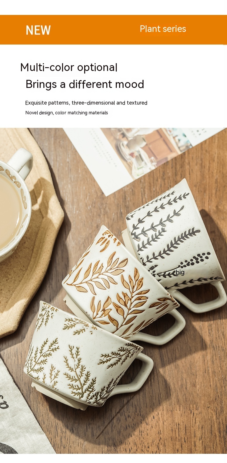Minimalist Nordic Ceramic Hand-Painted Mugs - Image 5