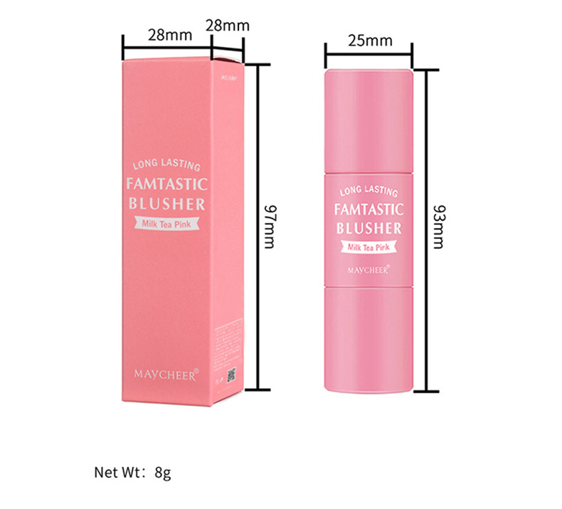 Portable Two-in-one Thin And Glittering Blush Stick - Image 6