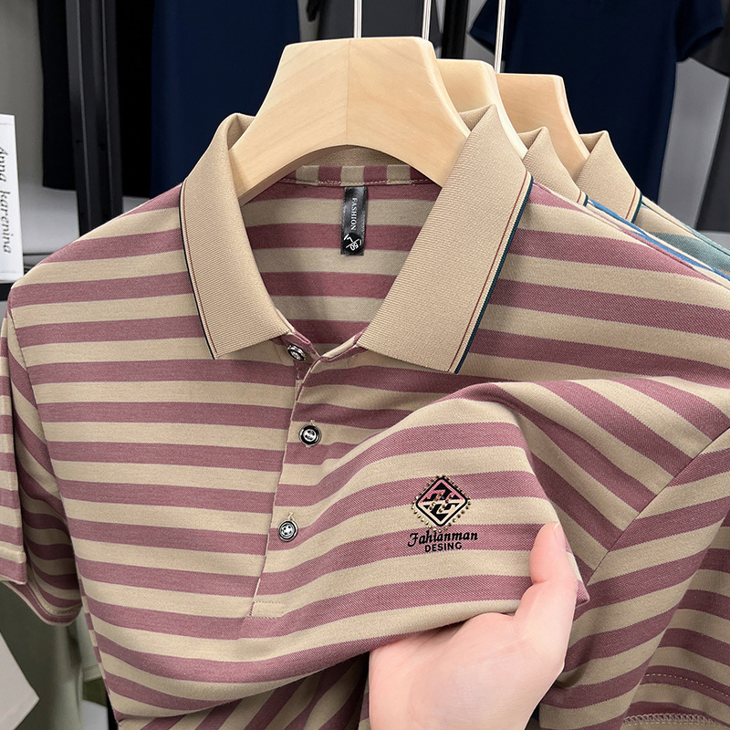Striped Casual Short Sleeve - Image 7