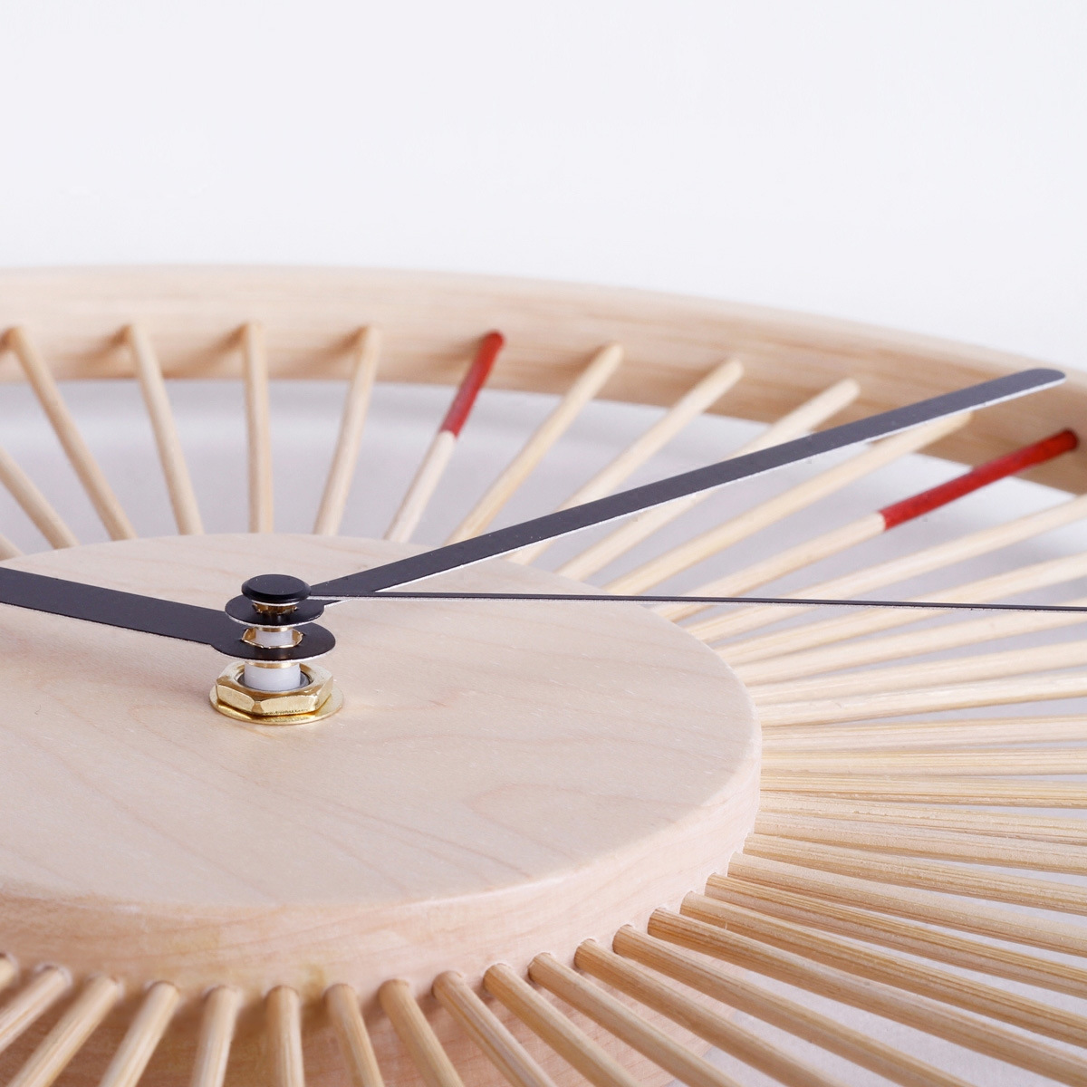 Solid Wood Japanese Style Wall Clock - Image 4