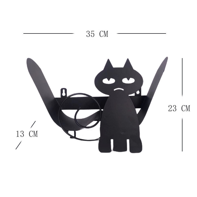 Cat Shape Bathroom Multi-Tissue Roll Storage Rack - Image 3
