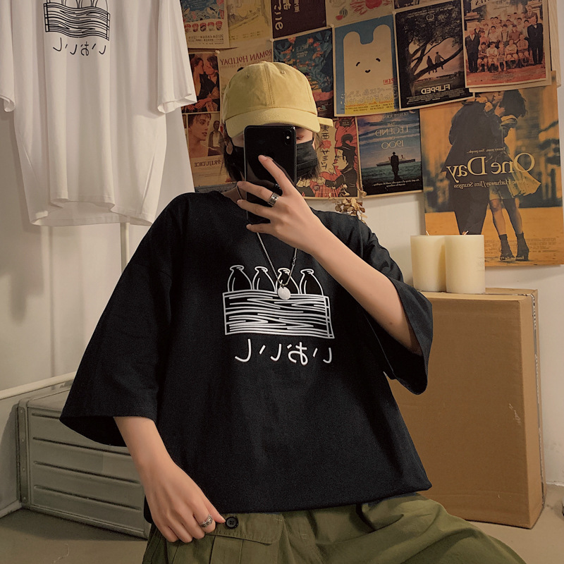 Loose Printed Drop Shoulder T-Shirts - Image 3