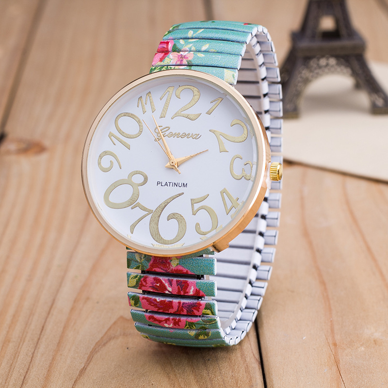 Adornment Elastic Band Ladies Watch