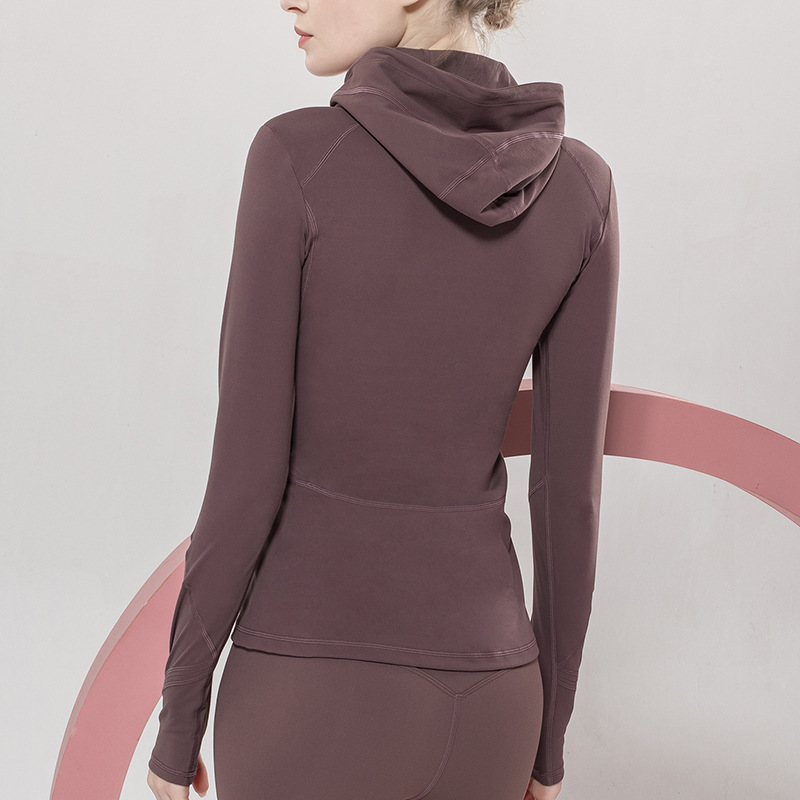 Slim Running Zipper Sports Brushed Jacket - Image 4