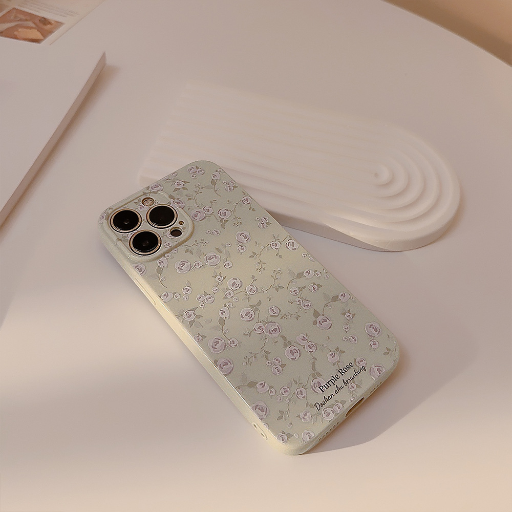 Korean Vintage Floral Phone Case - Image 10
