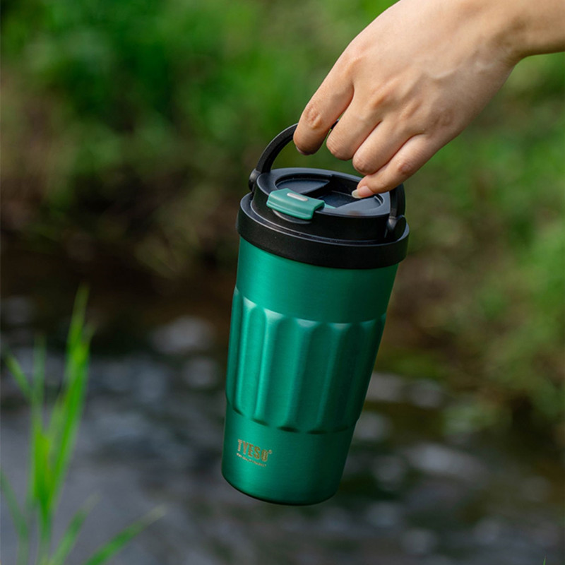 Portable Stainless Steel Retro Metal Coffee Sipper Mug