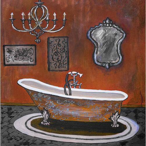 Modern Retro Bathroom Canvas Mural Poster Wall - Image 8