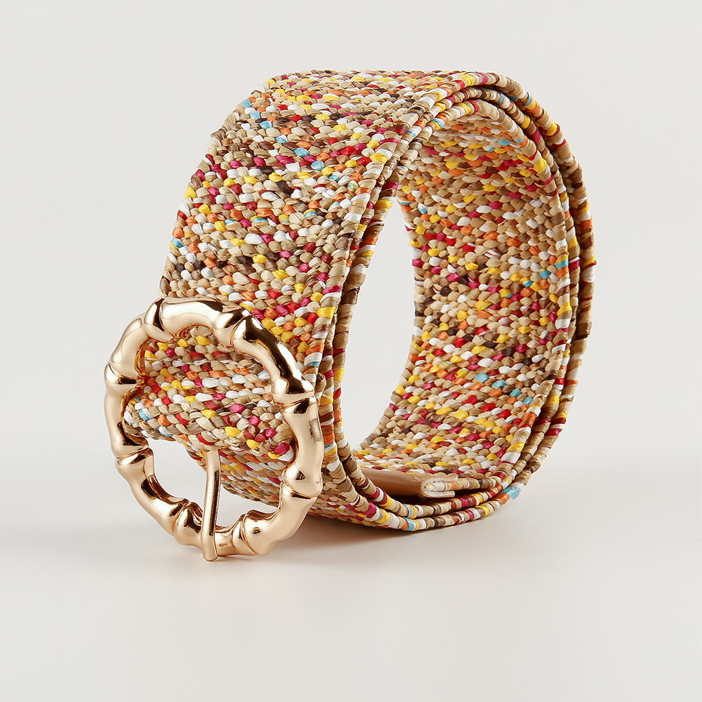 Perforated Free Boho Style PP Grass Belt