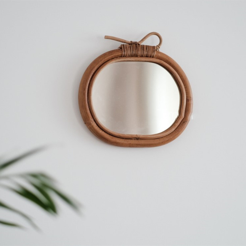 Natural Rattan Hand Woven Wall Decoration Mirror