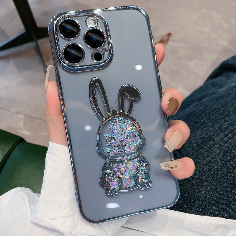Plastic Electroplating Lens Protector Phone Case - Image 2