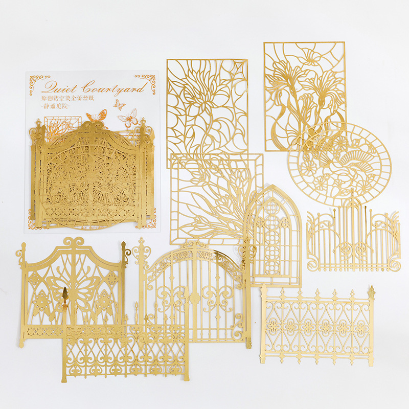 Lace Paper Journal Material Decorative Sticker - Image 10