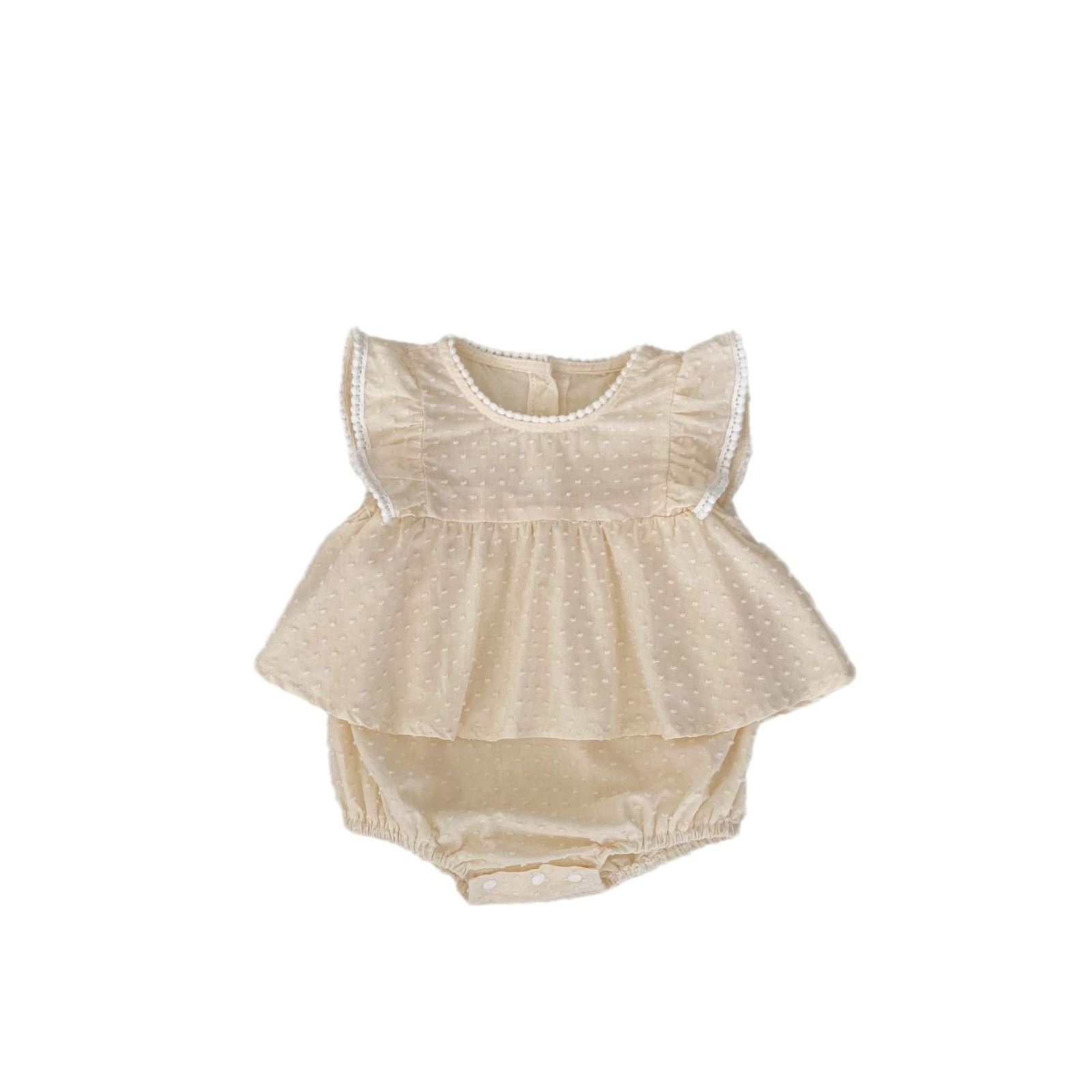 Stitching Sleeves Princess Rompers - Image 4